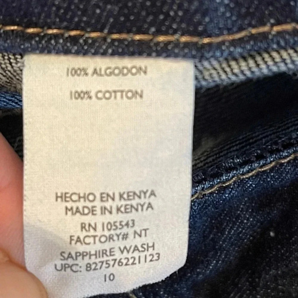 DAISY Fuentes Moda Womens Dark Wash Mid Rise Cropped Carpi Jeans. - Picture 5 of 9